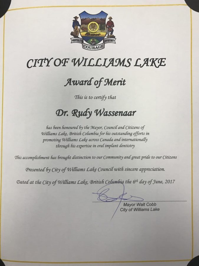 Dr. Wassenaar Certificate